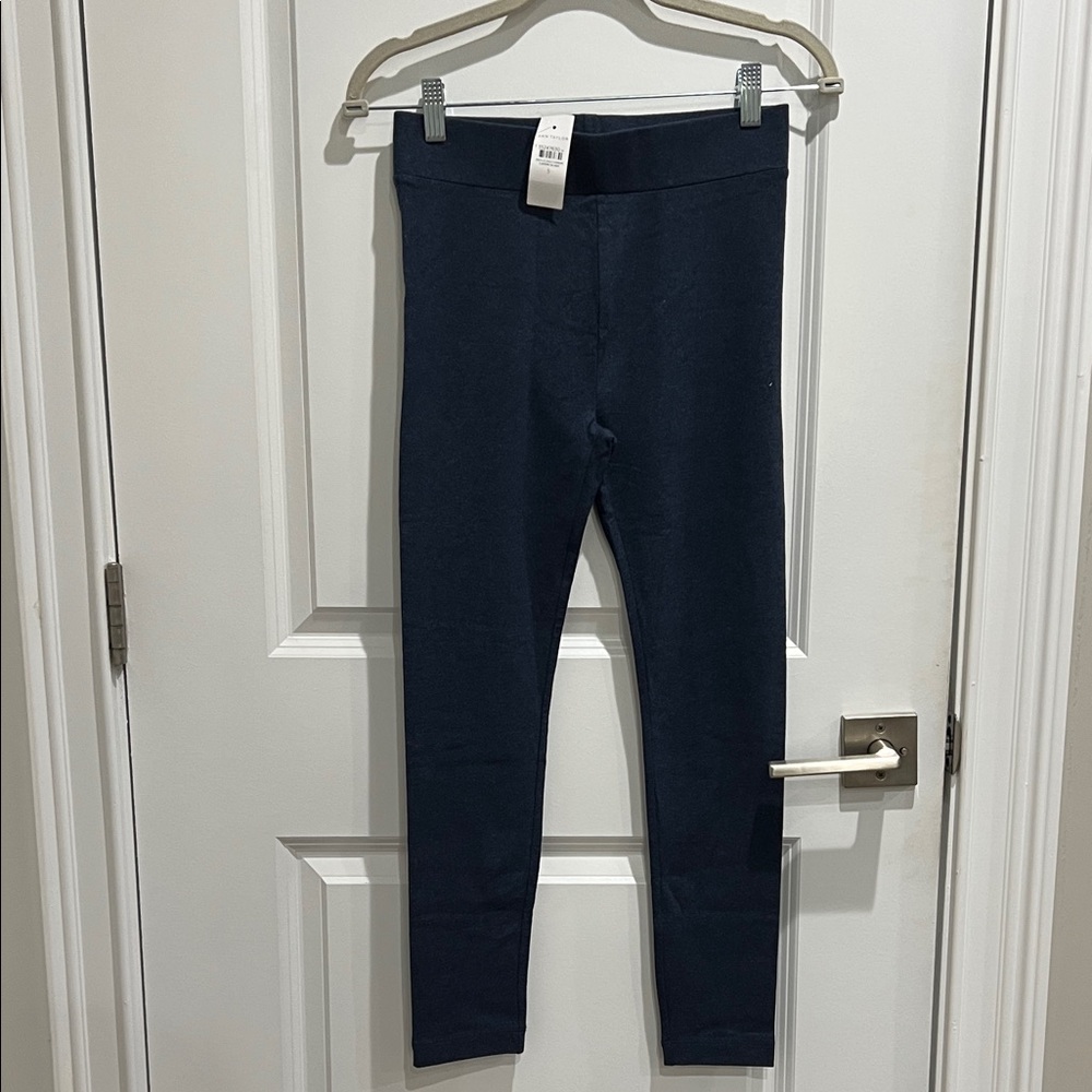 Blue Heathered Ann Taylor Cotton Leggings